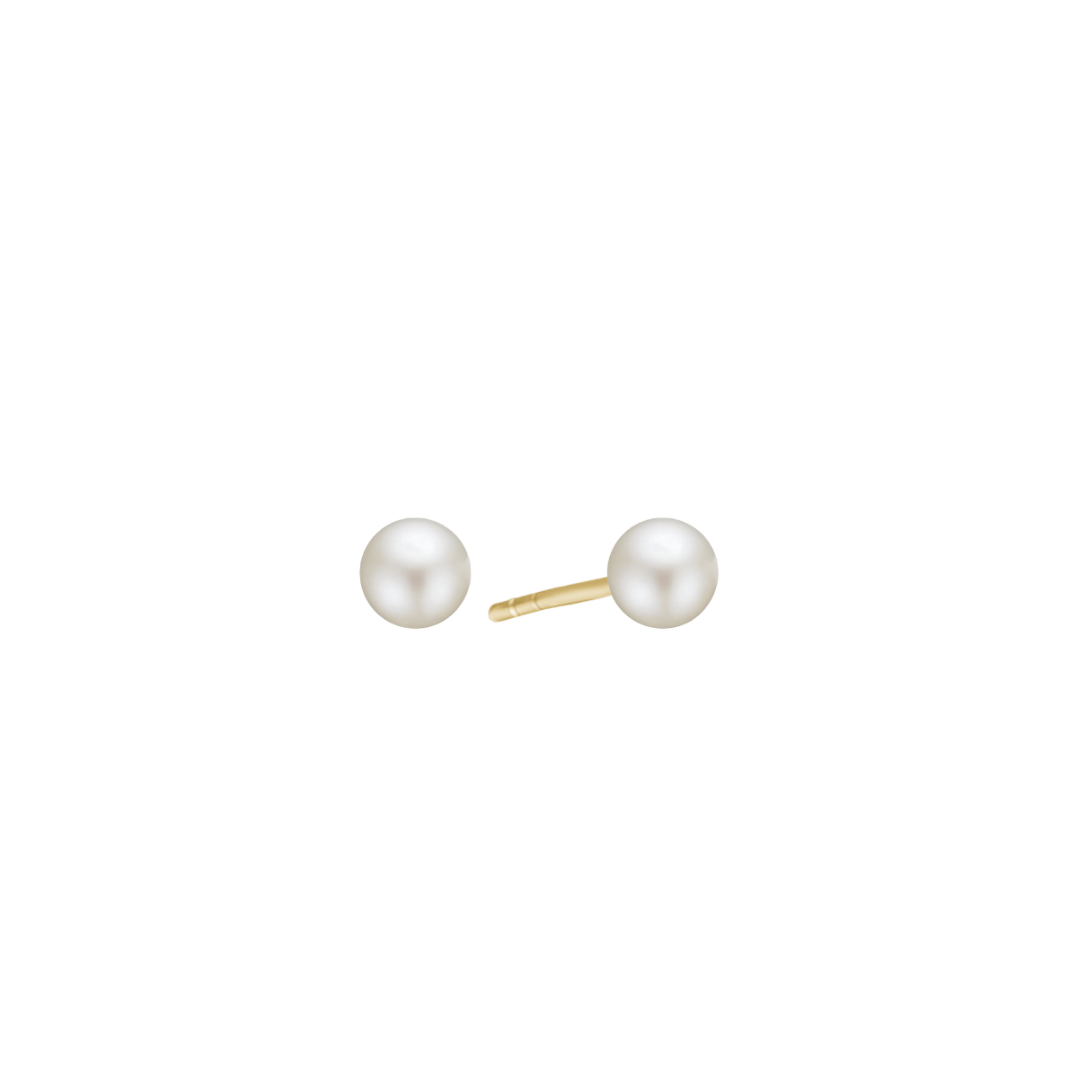 14KT ØRESTIK M/FERSKVANDSPERLE 6MM - Urma.dk