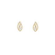14KT ØRESTIK M/SY.ZIRCONIA - Urma.dk