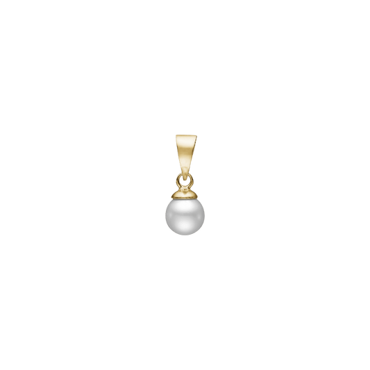 14KT VEDH. M/FERSKVANDSPERLE 6,5MM