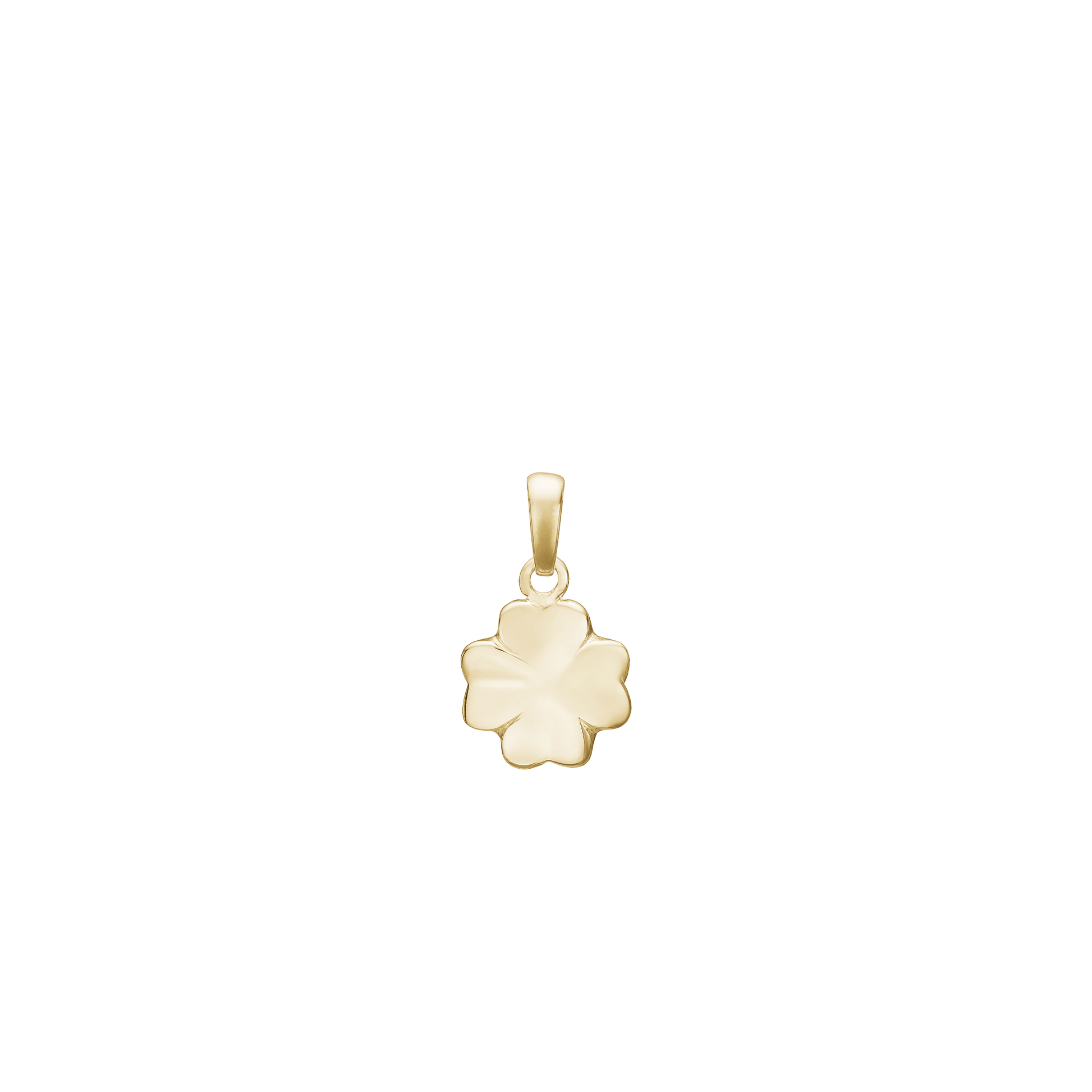 14KT VEDHÆNG KLØVER 9 mm