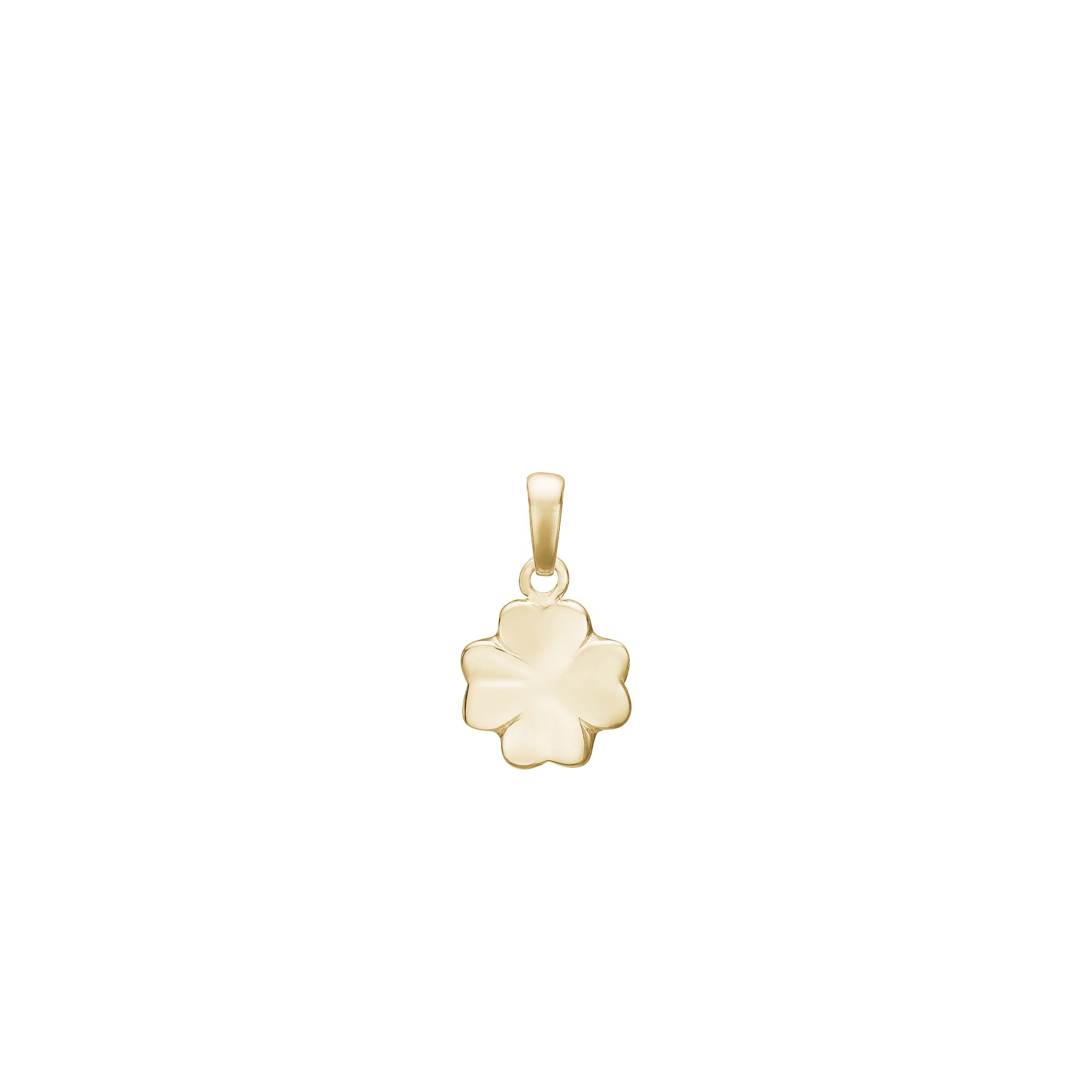 14KT VEDHÆNG KLØVER 9 mm