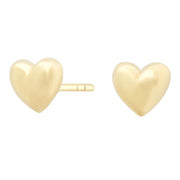 HEART 14kt. guldørestikker m/dia. 0.06ct W/SI