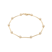 14Kt Armbånd Diam.70X0,00214Ctwsi 19Cm