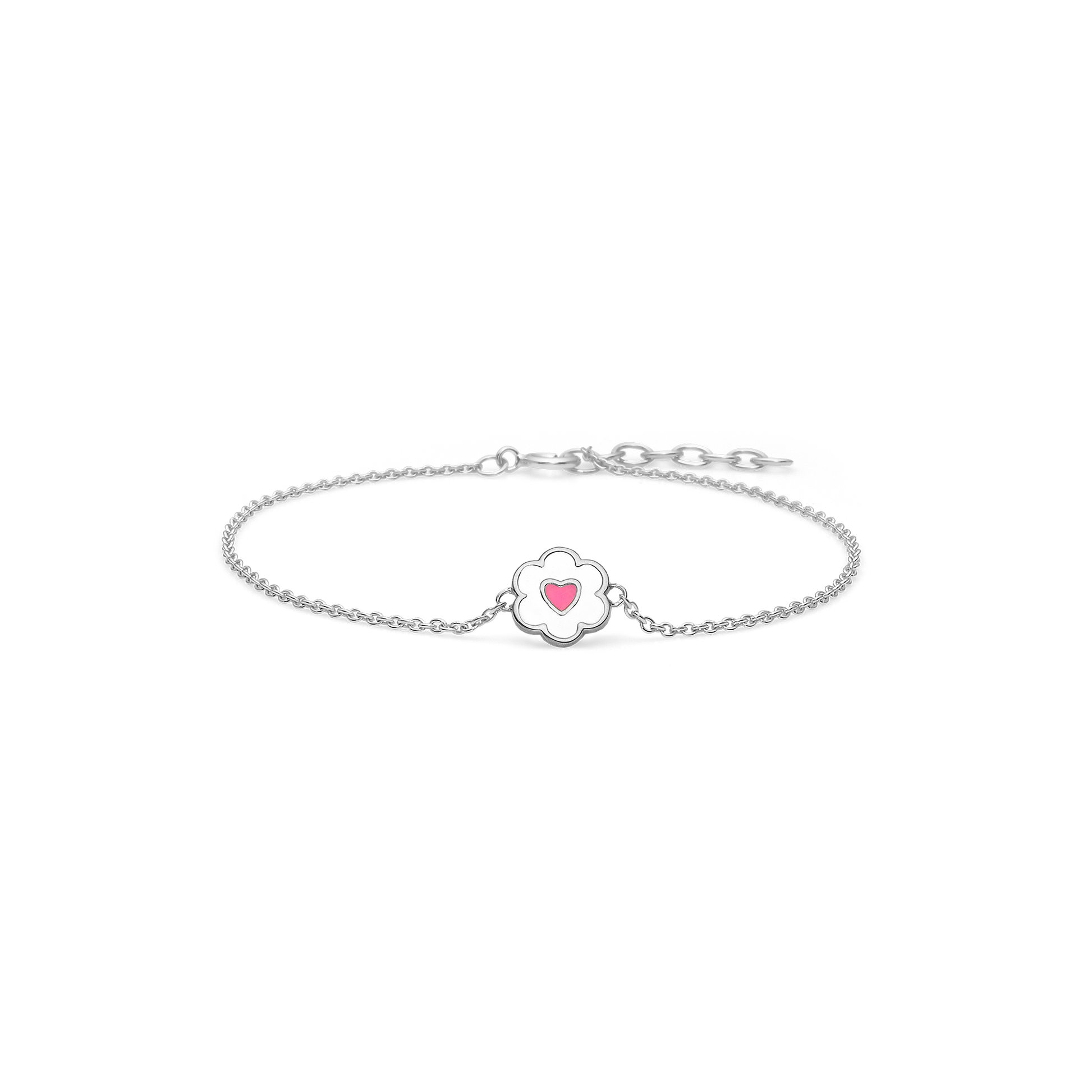 Armbånd, Hjerteblomst, sølv