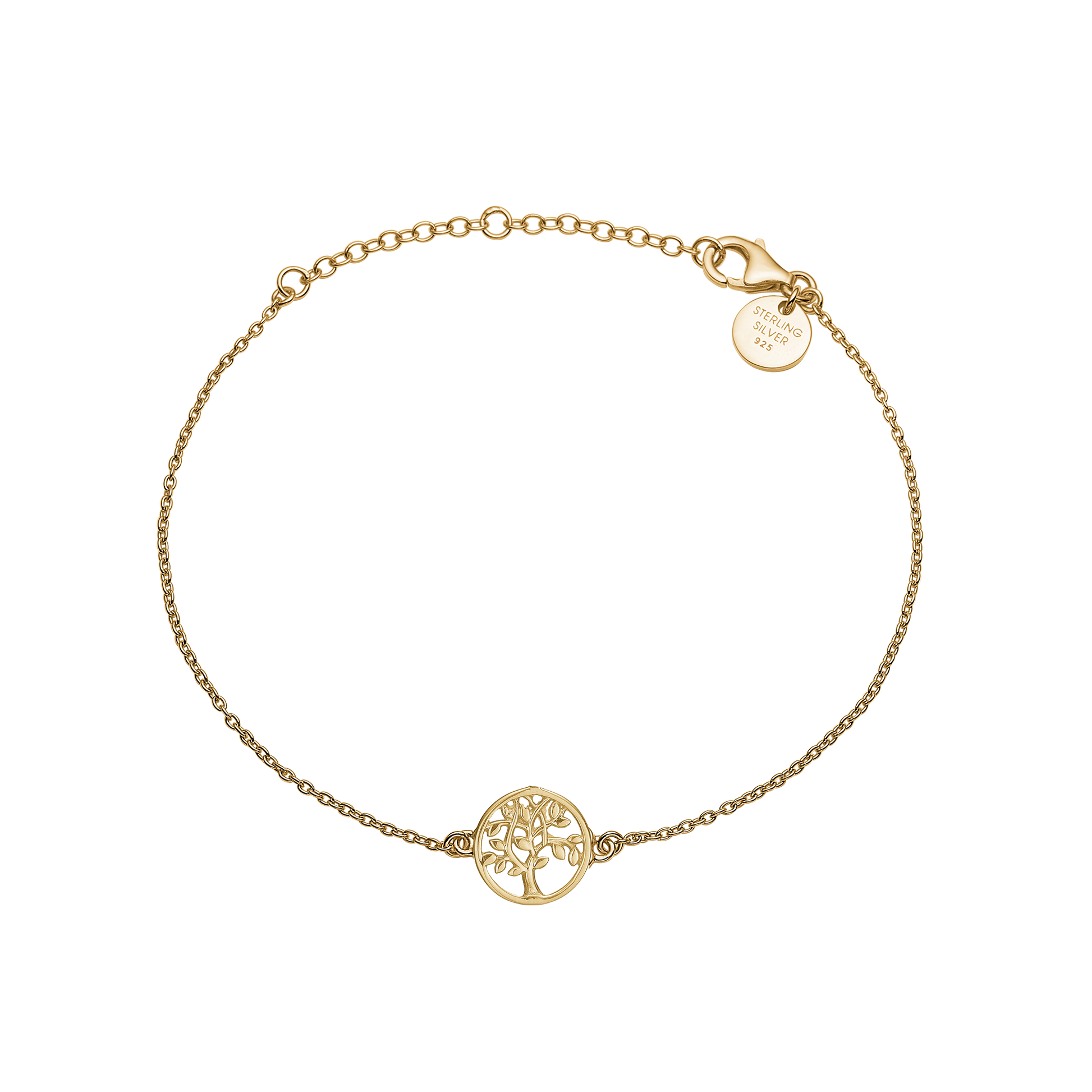 Armbånd forgyldt, livets træ