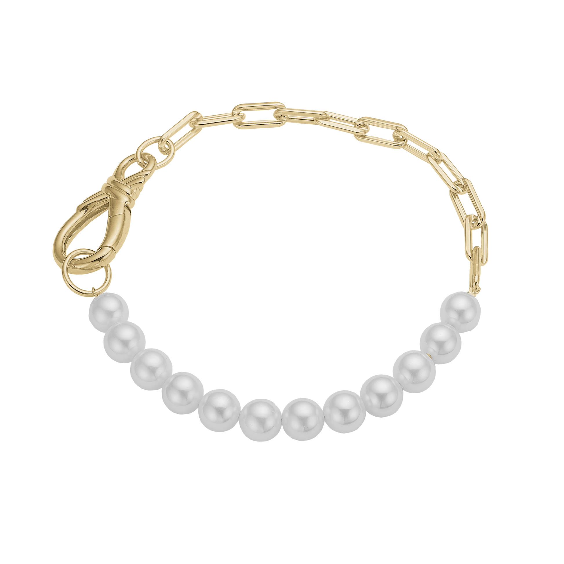 Armbånd, Pearl Links 20 cm, forg.