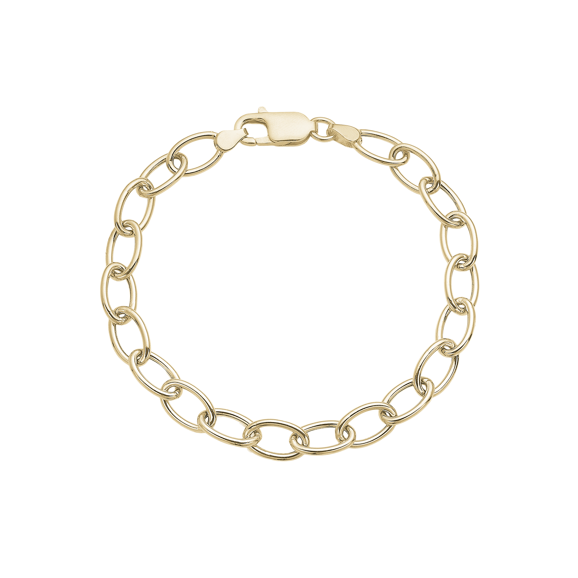 Armbånd, Ovale led, 20cm forg.