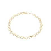 Armbånd Evighedstegn, 19 cm forg sølv
