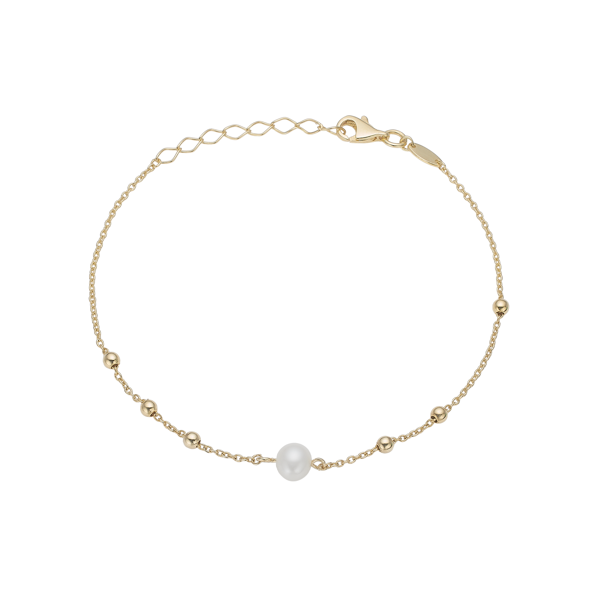 Ferskvands perle armbånd, 20cm, forg søl