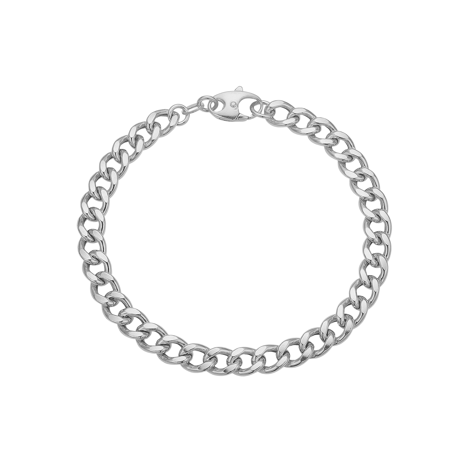 Armbånd, Big Links, 19cm sølv