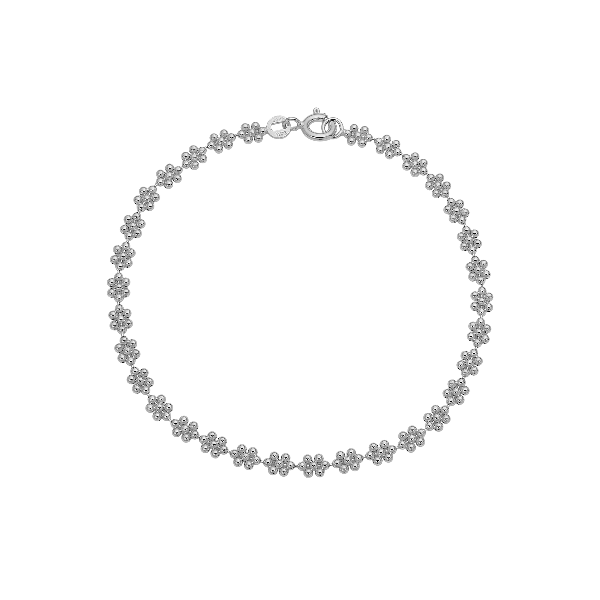 Armbånd, Flowers, sølv