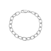 Armbånd, Ovale led, 20cm sølv