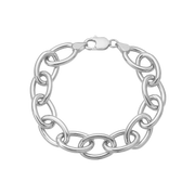 Armbånd, Store led, 20cm sølv