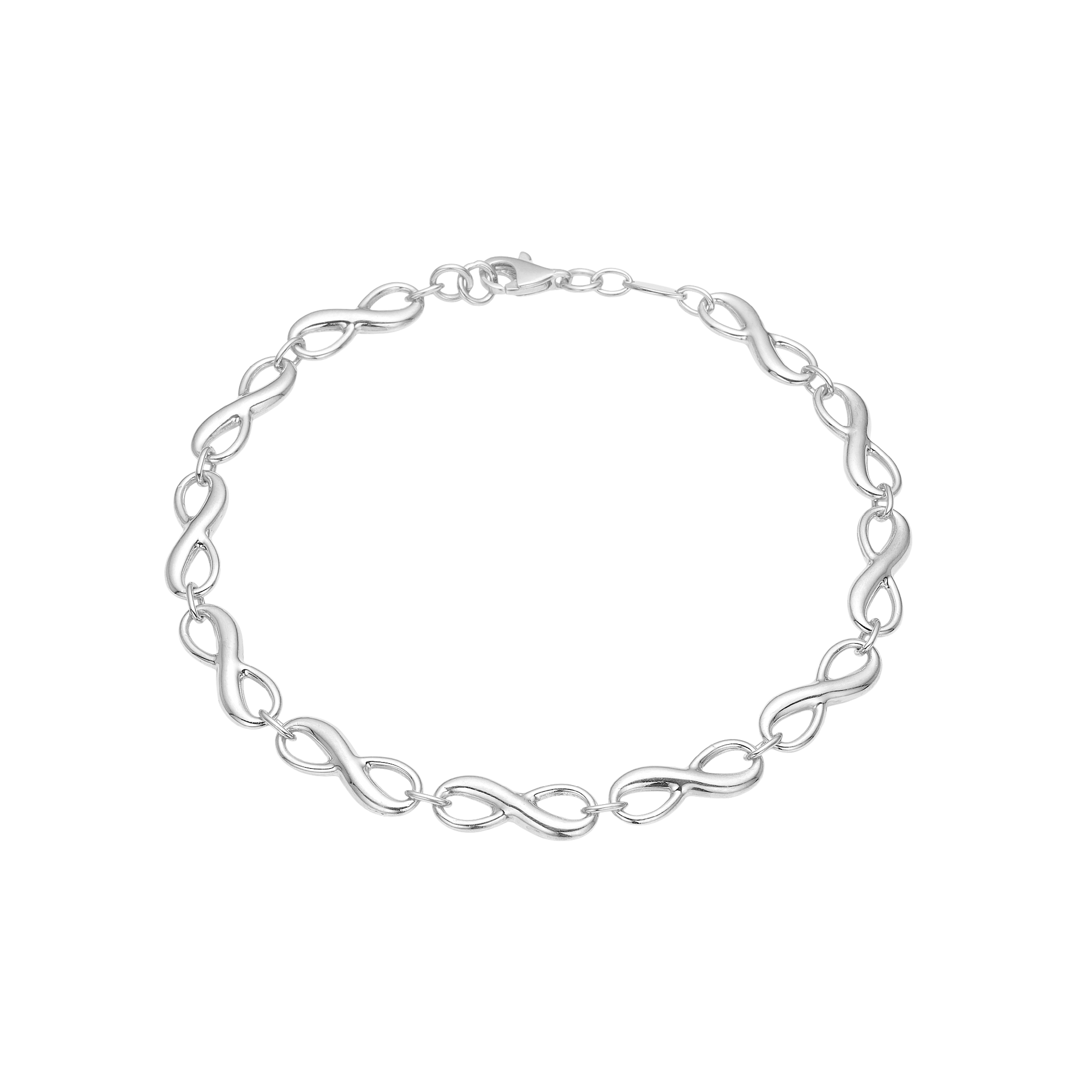 Armbånd Evighedstegn, 19 cm sølv
