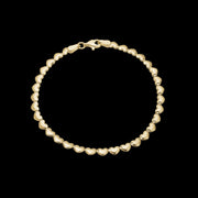 Armbånd 8kt, små hjerter, 19 cm, 1601-G8-12