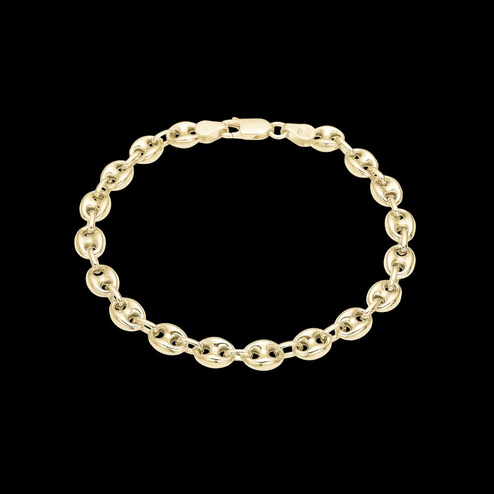 Calabrote sølvforgyldt armbånd 19 cm