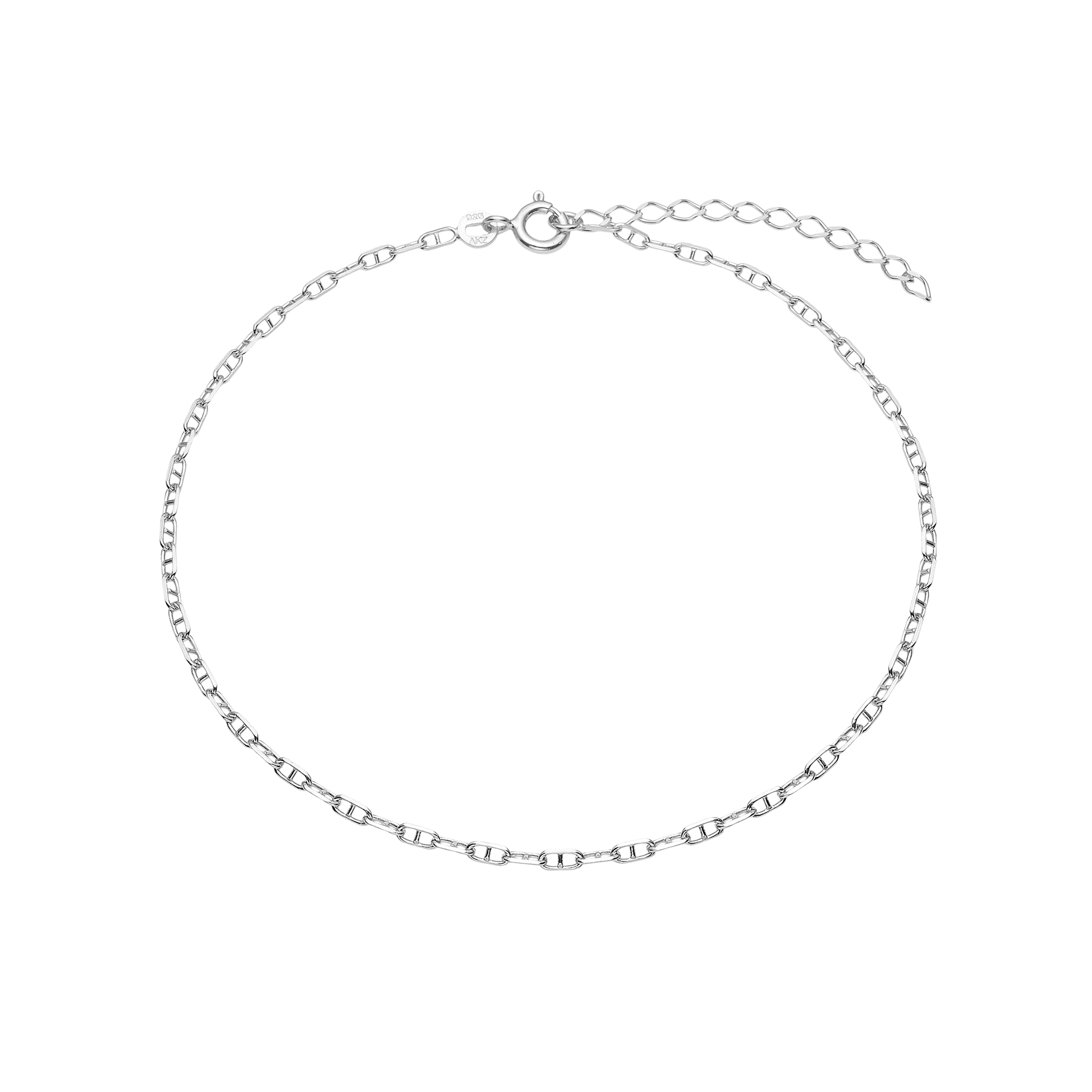 Ankelkæde Ancla, 23+4cm, sølv