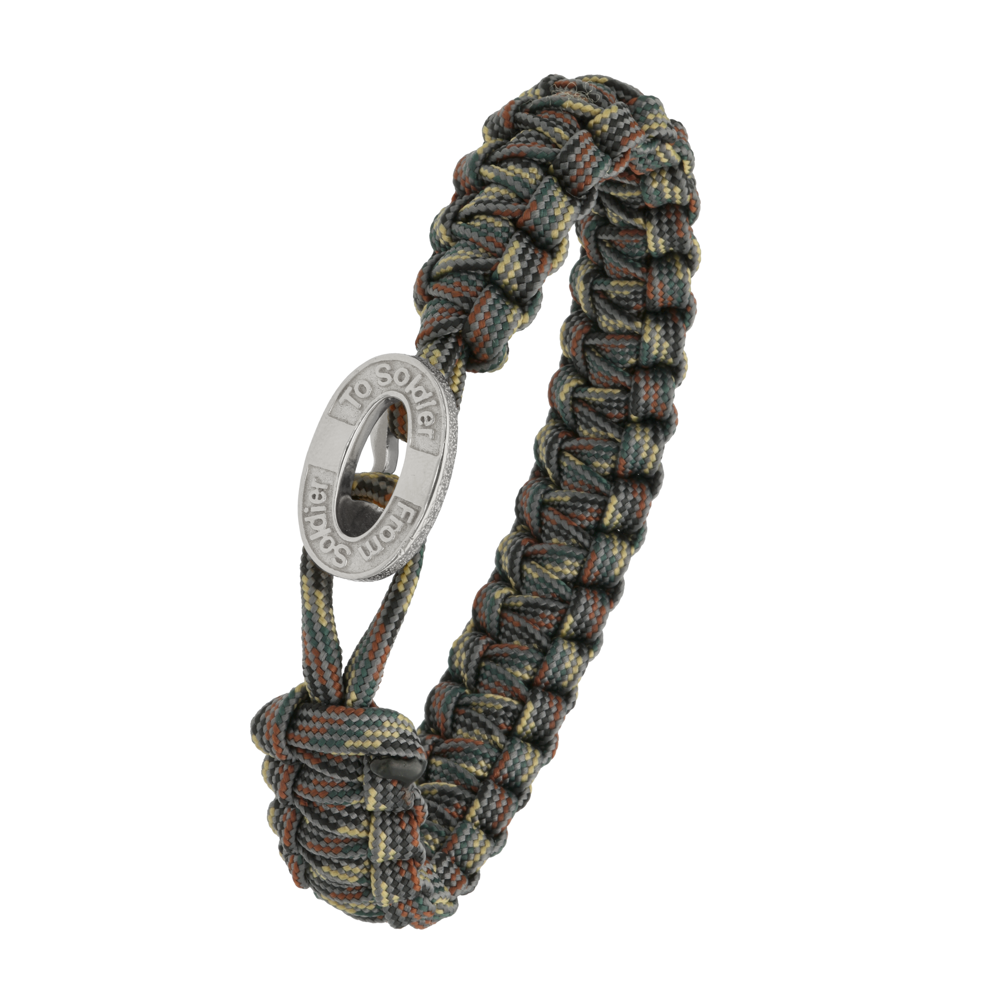 FSTS camouflage armbånd m sølv lås 10