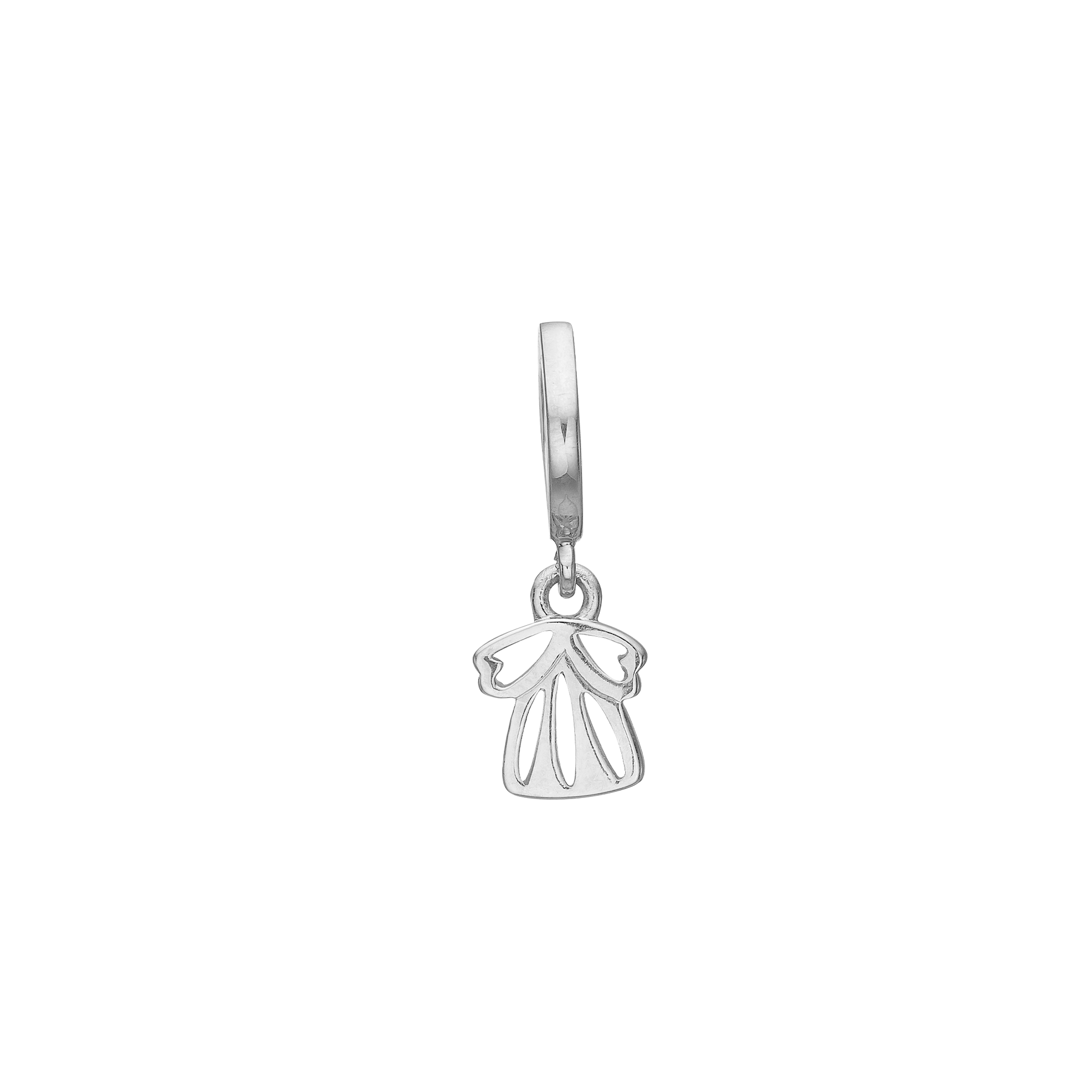 Charm, hanger, engel, sølv