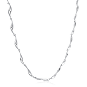 Sølv collier rhodineret 16254085