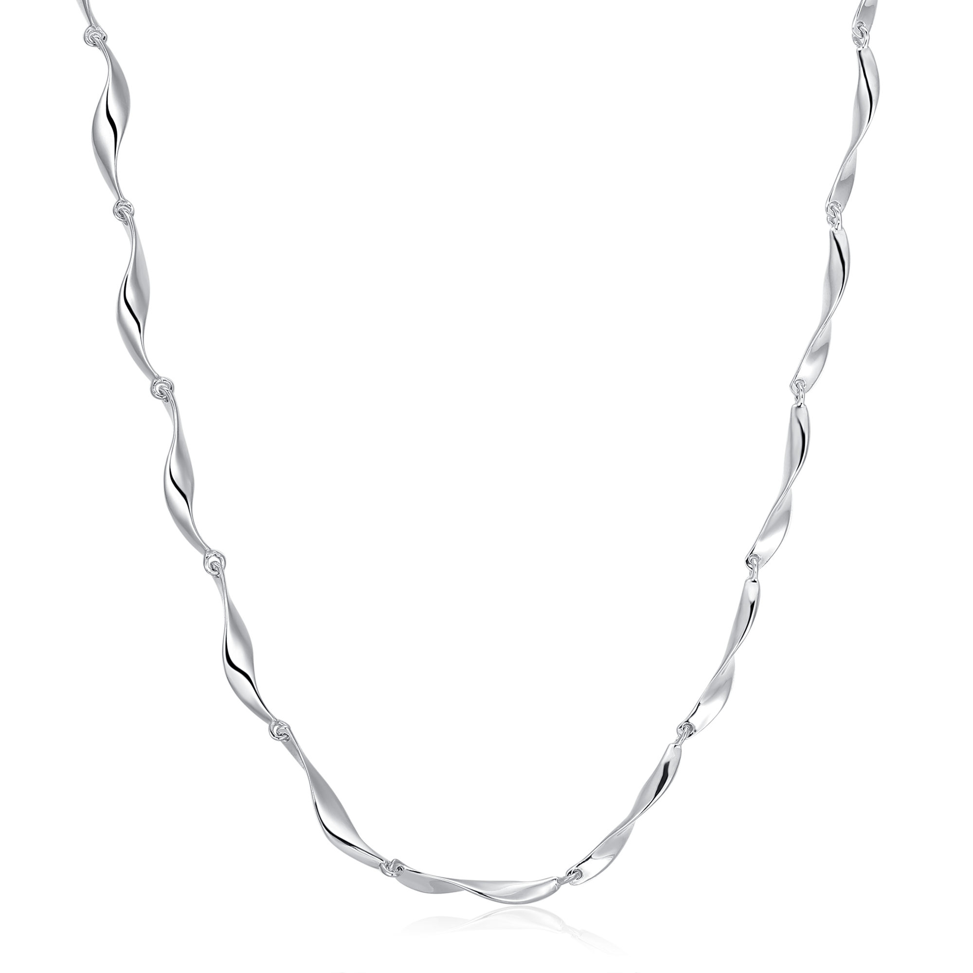 Sølv collier rhodineret 16254085