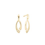 Øreringe, 8k, Oval