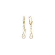 Ørehænger 8kt, L36mm