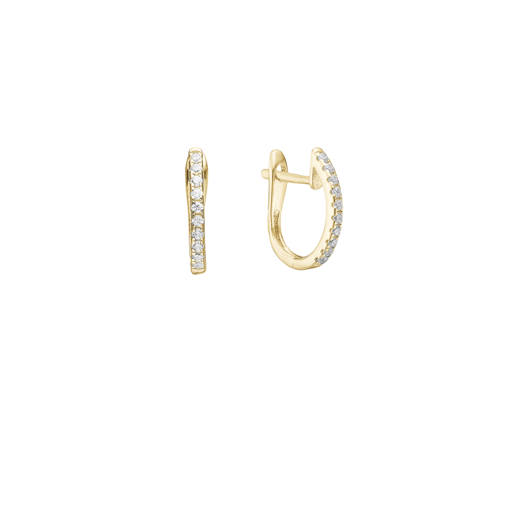 Creoler 8kt, CZ, 12x10mm