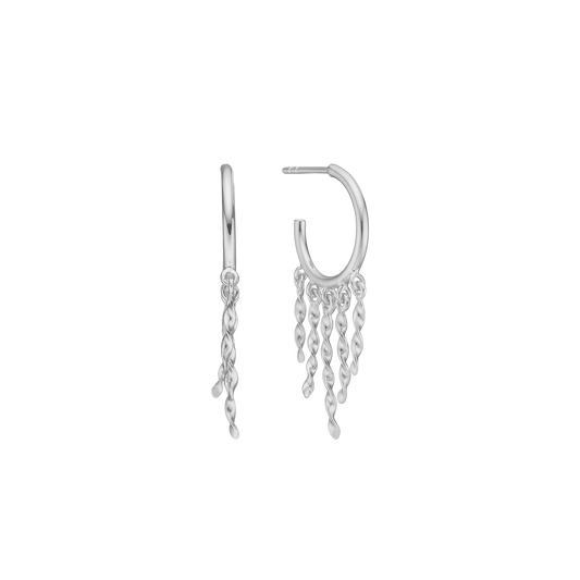 Wind Chime, øreringe, sølv