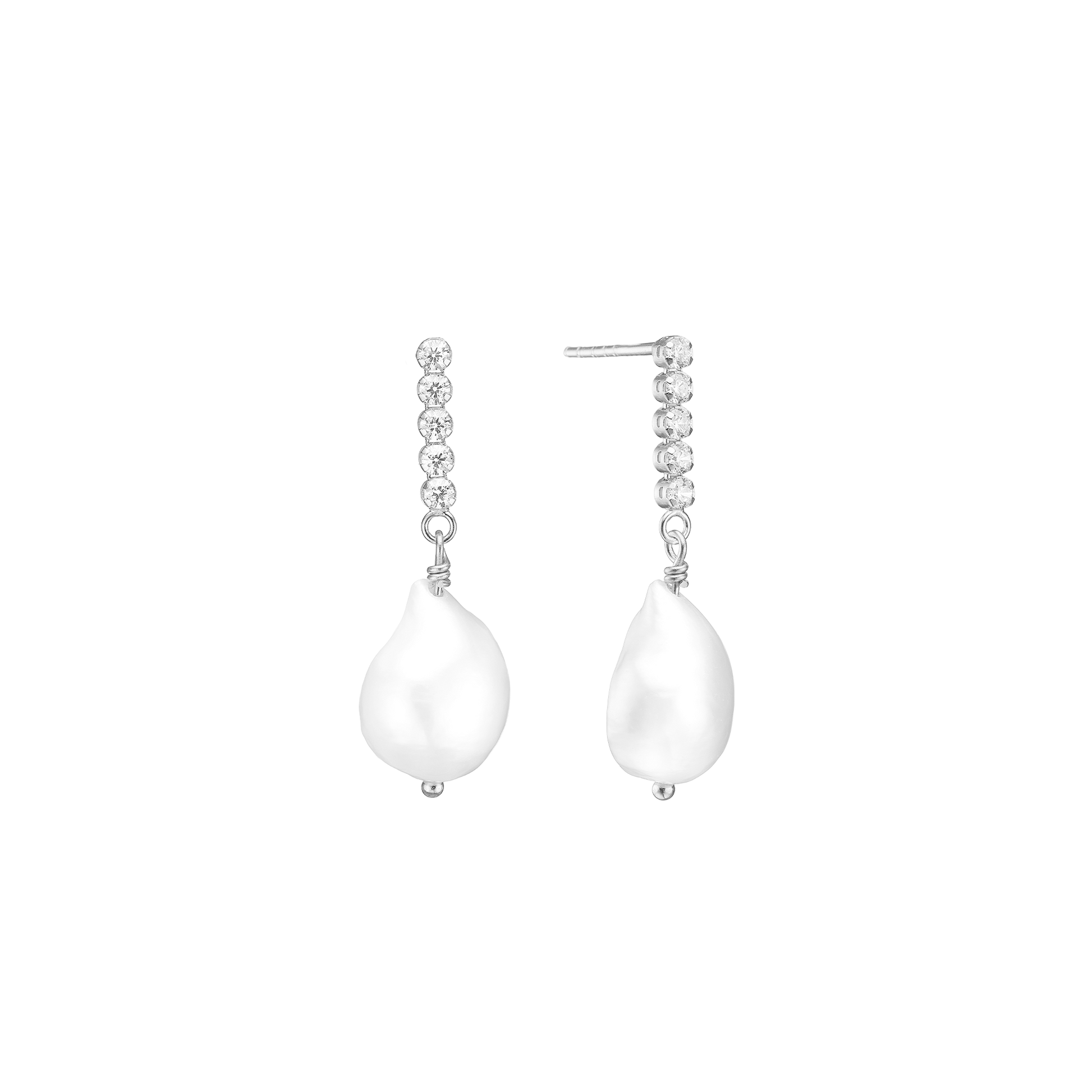 Ørehænger, Sparkling Pearls, sølv