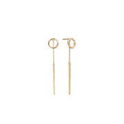 Ørestikker, cz slange m/24 cz, forg sølv