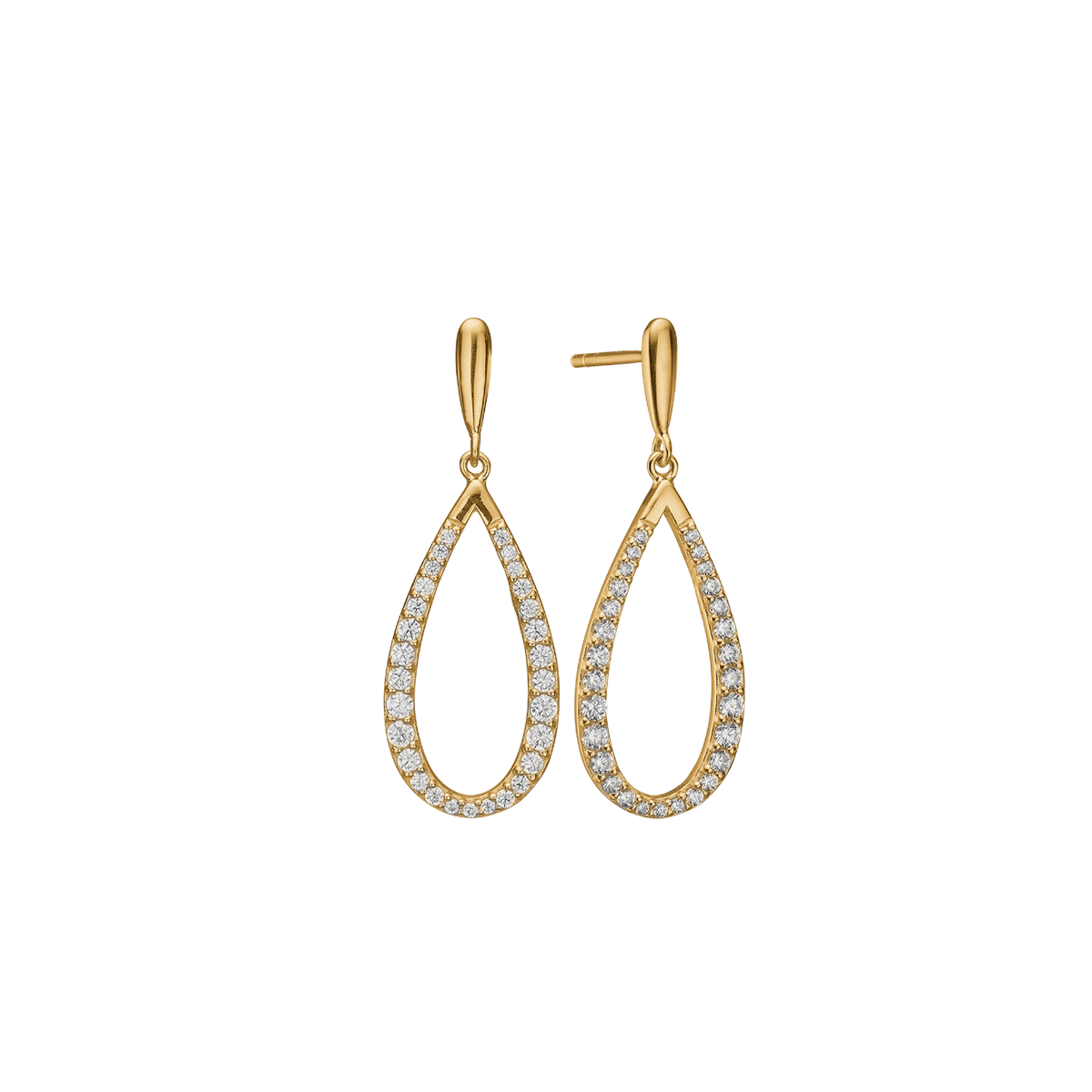 Ørestikker, cz slange m/24 cz, forg sølv