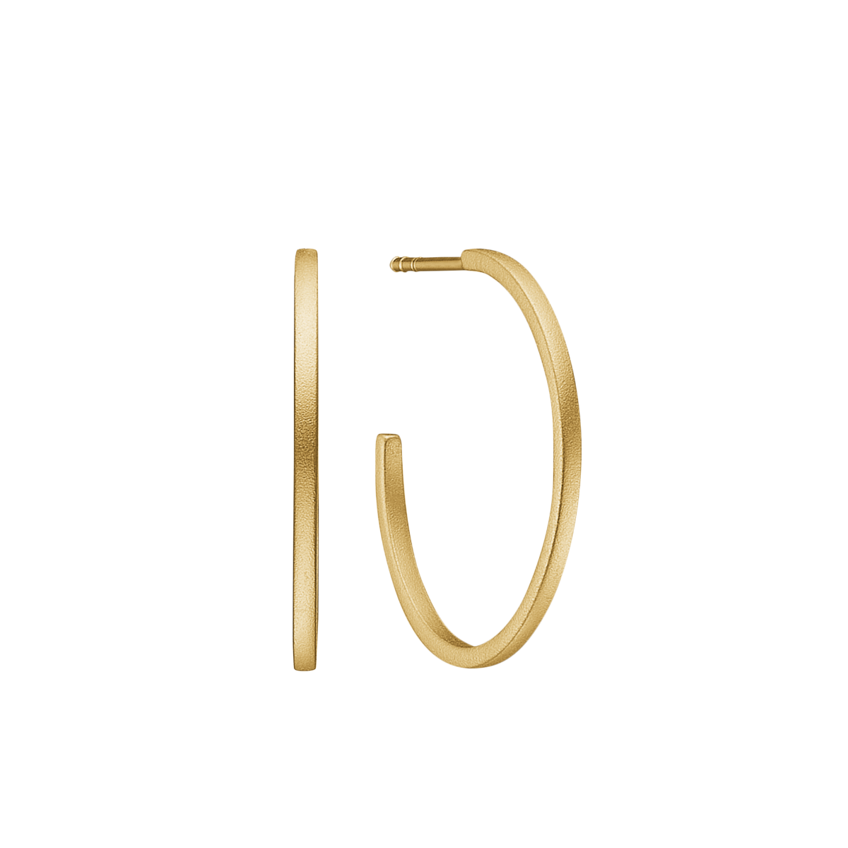 Ørehænger, dråber m/cz, forg sølv