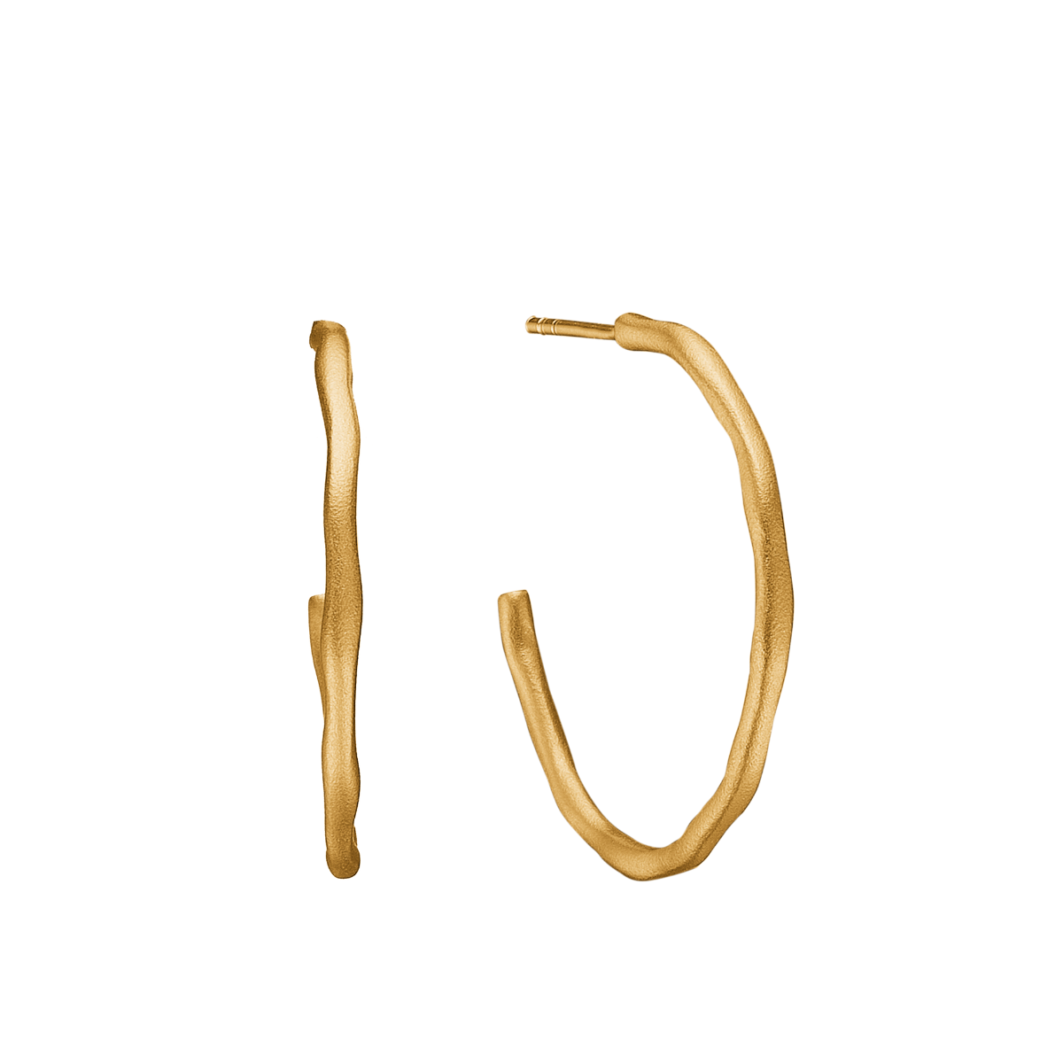 Ørehænger, dråber m/cz, forg sølv