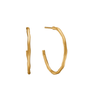 Ørehænger, dråber m/cz, forg sølv