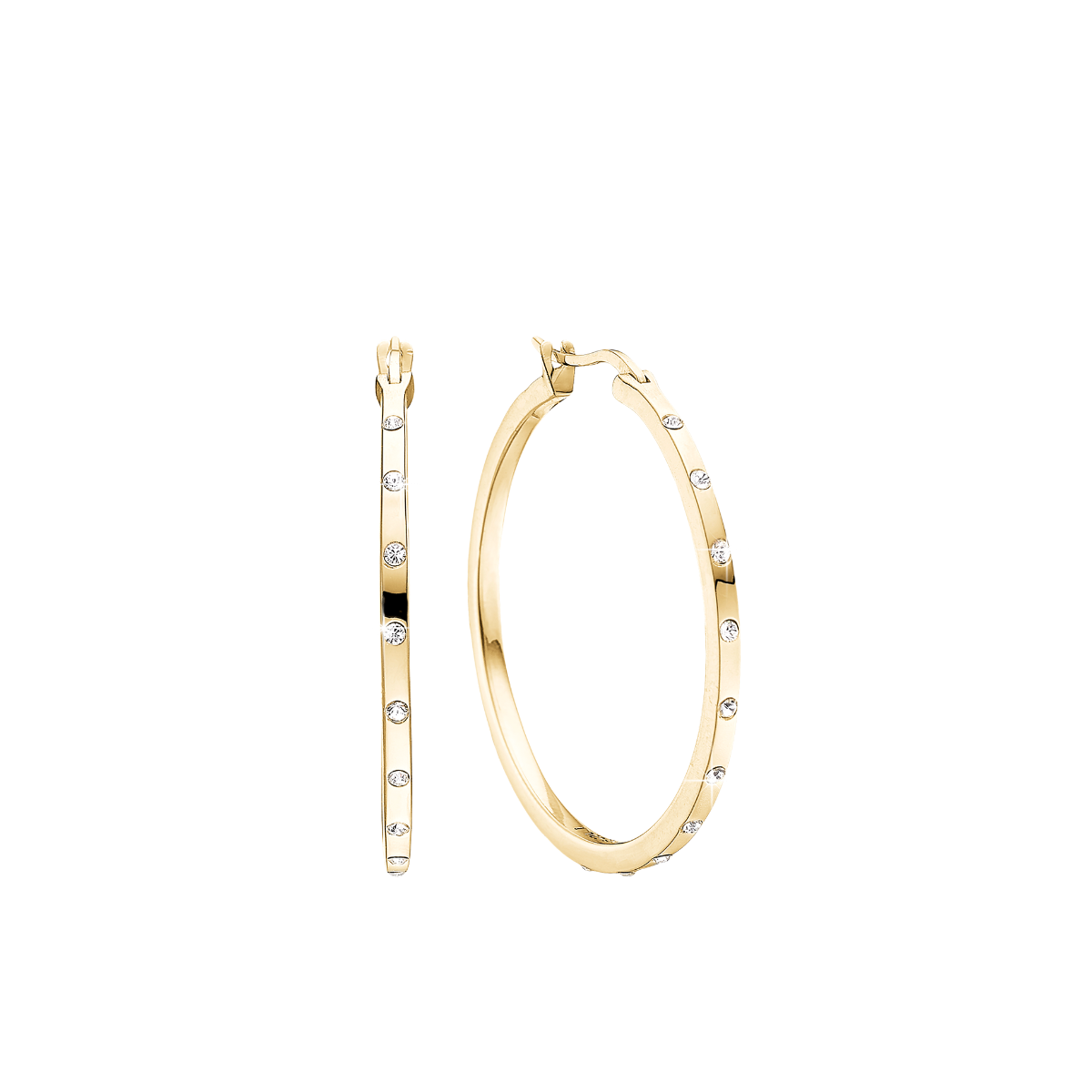 Ørehænger, dråber m/cz, forg sølv