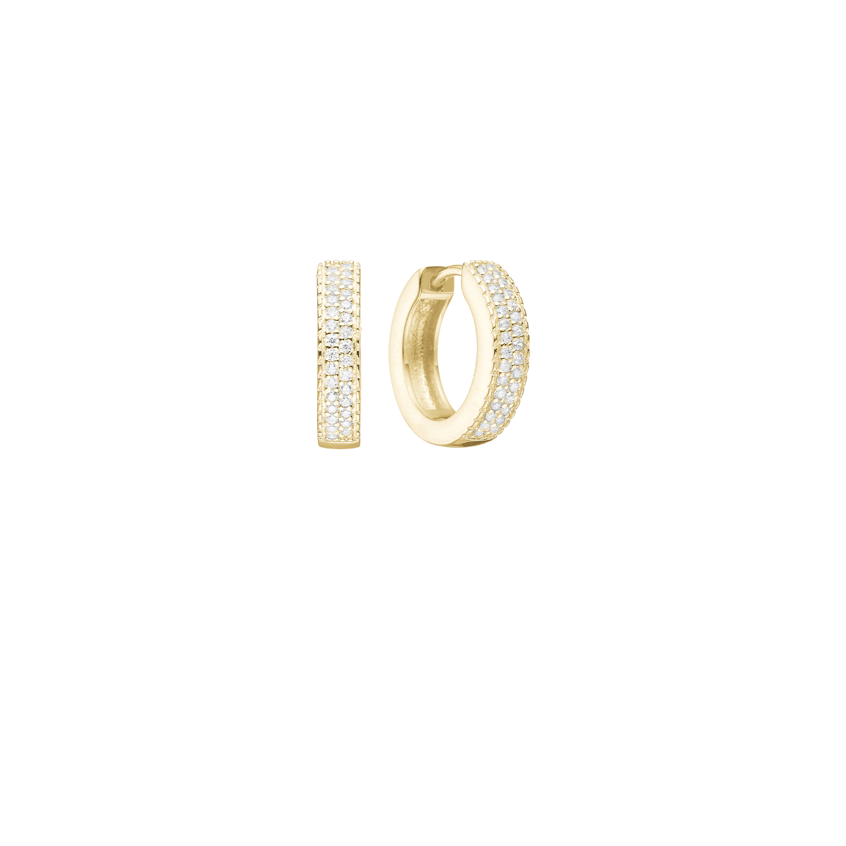 Ørehænger, dråber m/cz, forg sølv