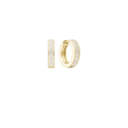 Ørehænger, dråber m/cz, forg sølv