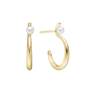 Ørering, Perlebue, 20,5x15x2,5mm