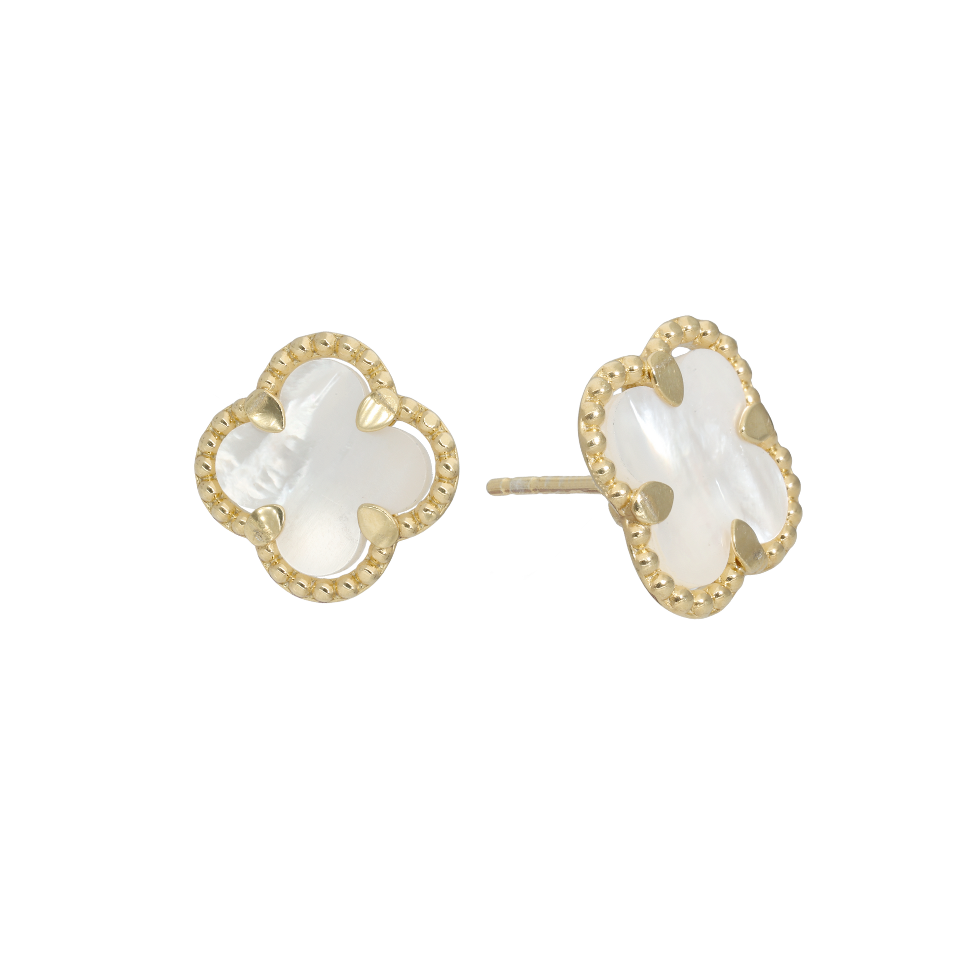 Ørestikker Clover Mother of Pearl