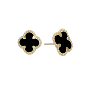 Ørestikker Clover Black Onyx