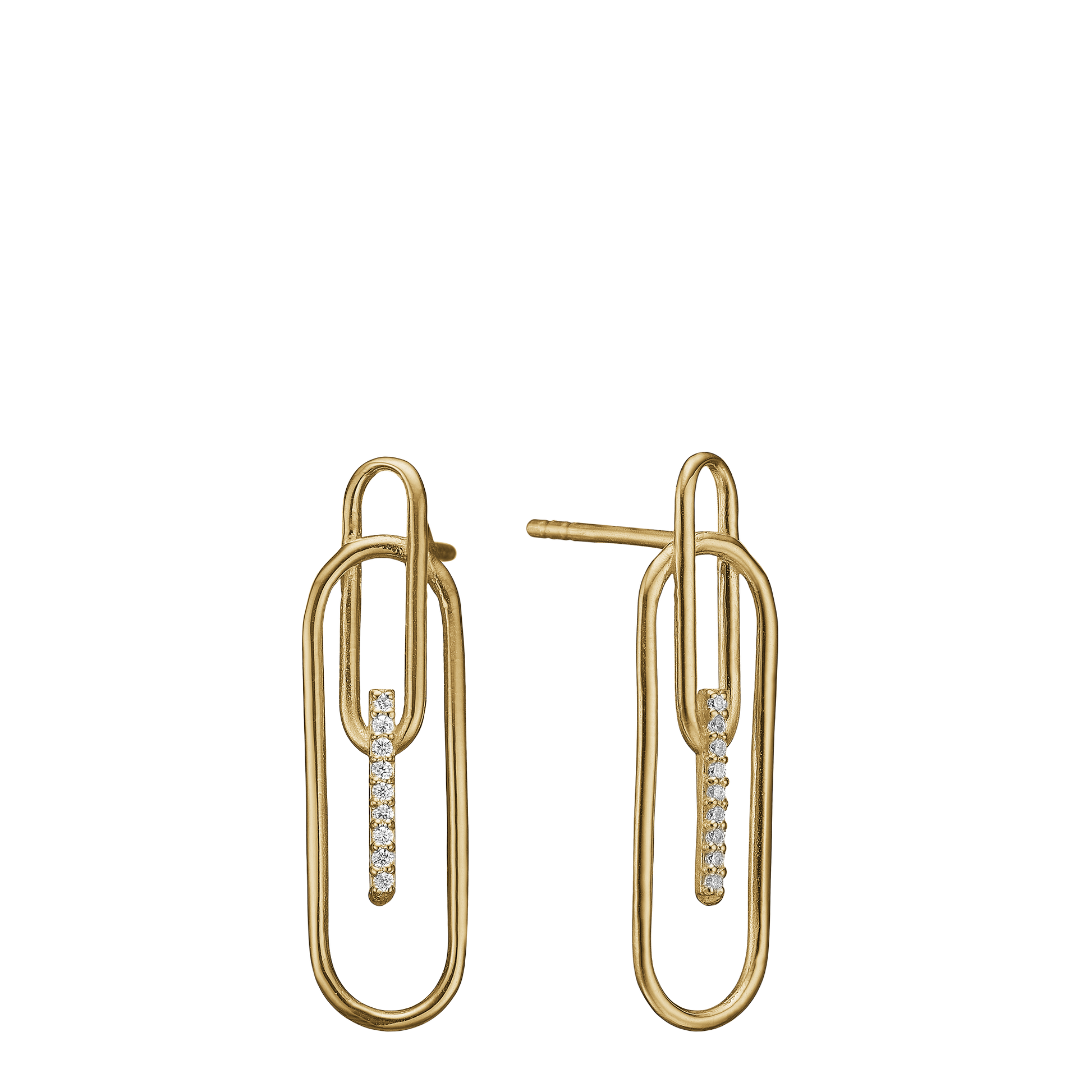Ørestikker forgyldt sølv, Paper clip