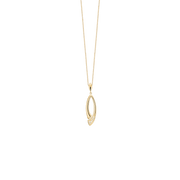 Halskæde, 8k, Oval