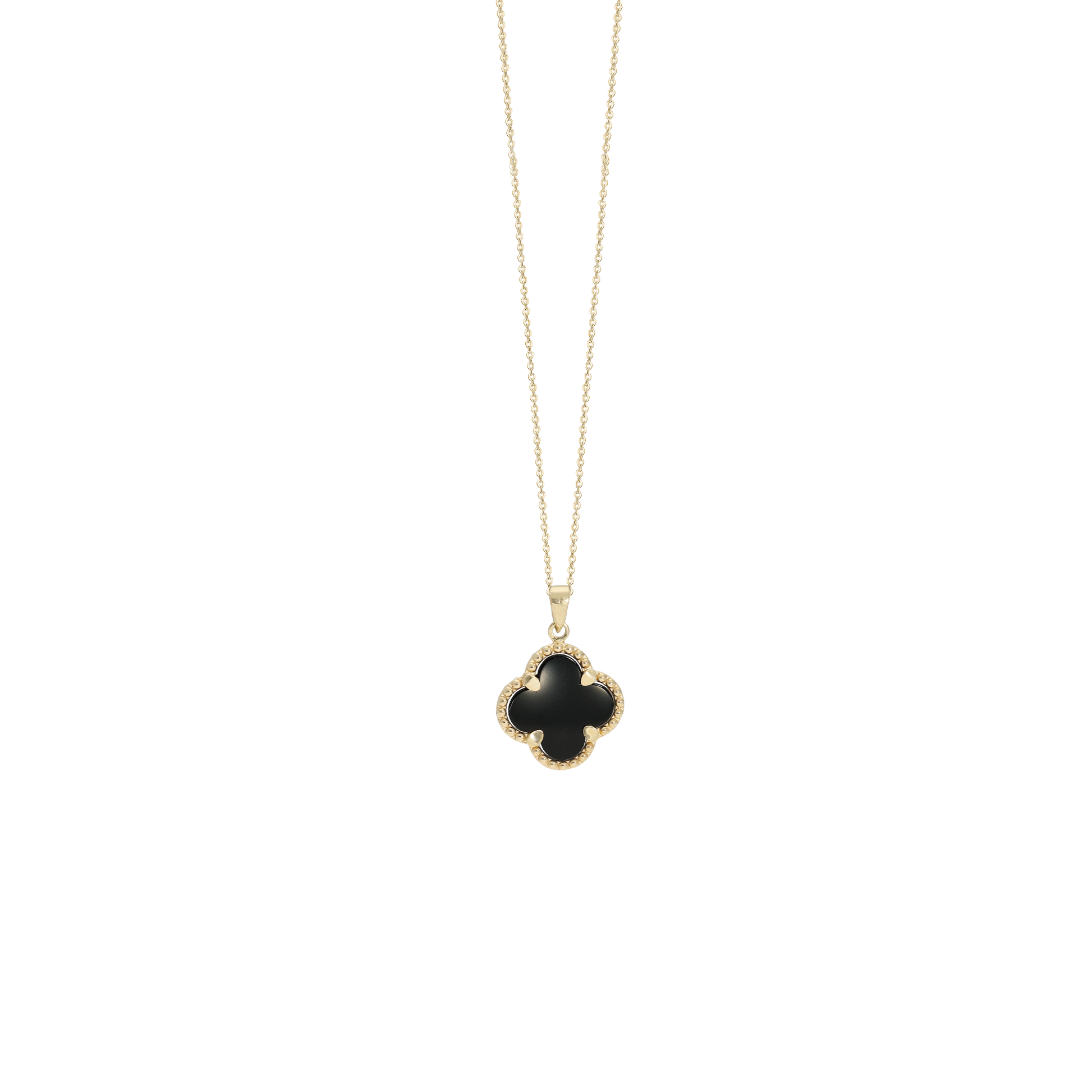 Halskæde Clover black Onyx