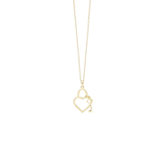 Halskæde Heart Key