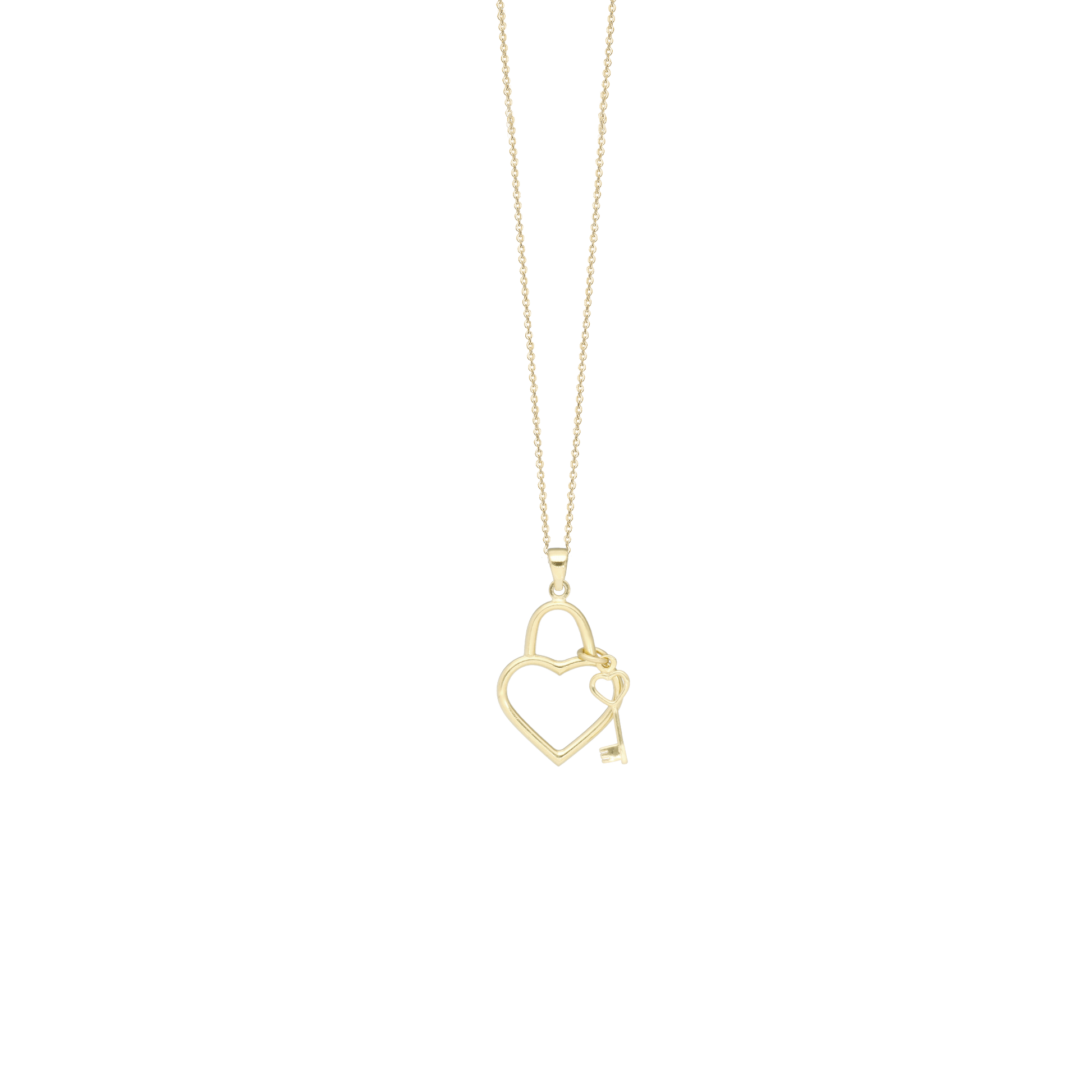 Halskæde Heart Key