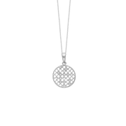 Halskæde, Harlekin, 16 cz, sølv