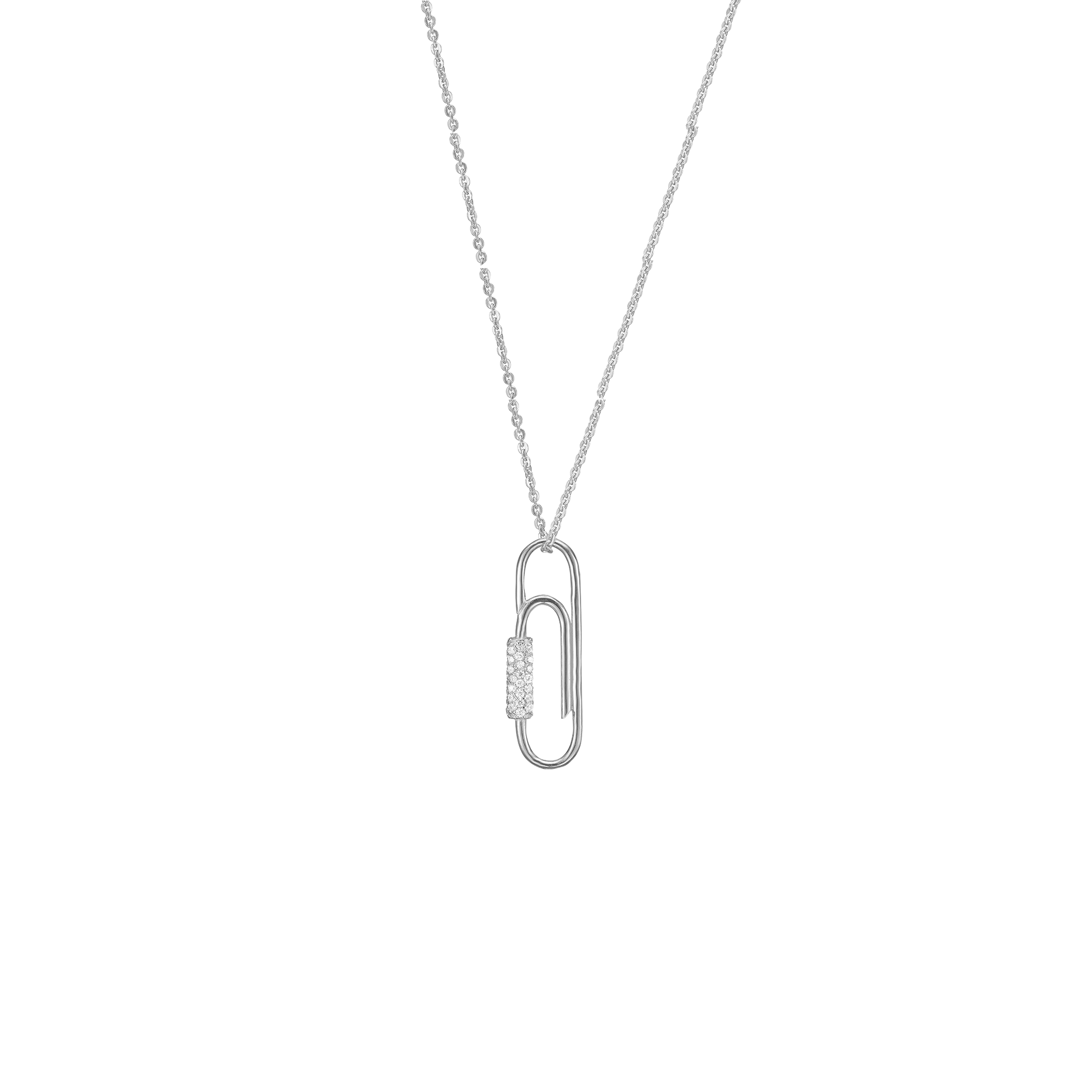 Halskæde sølv, Paper clip