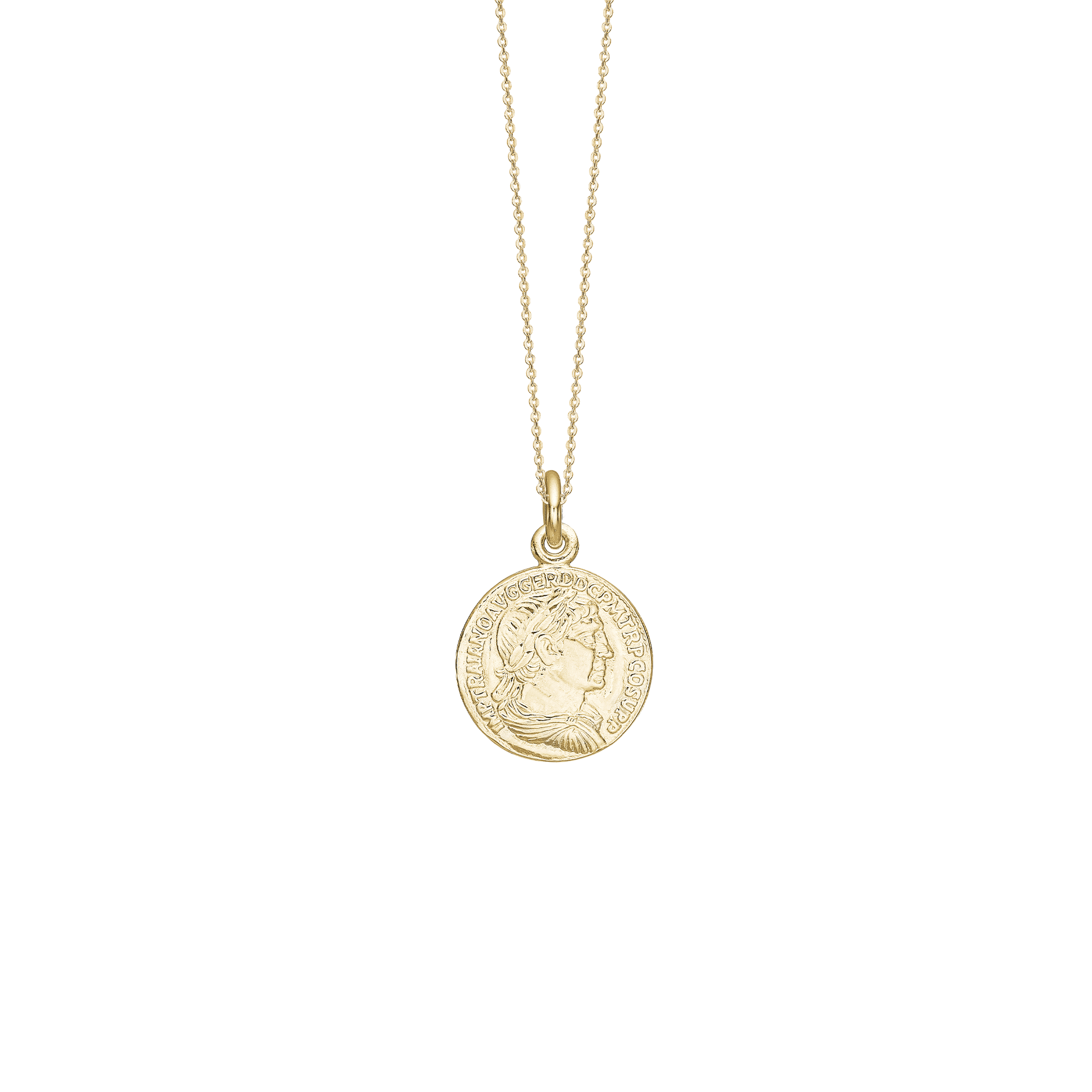 Halskæde, Lucky Coin, Sølv, 45cm