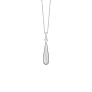 Halskæde, Drop sandblast, sølv 45cm